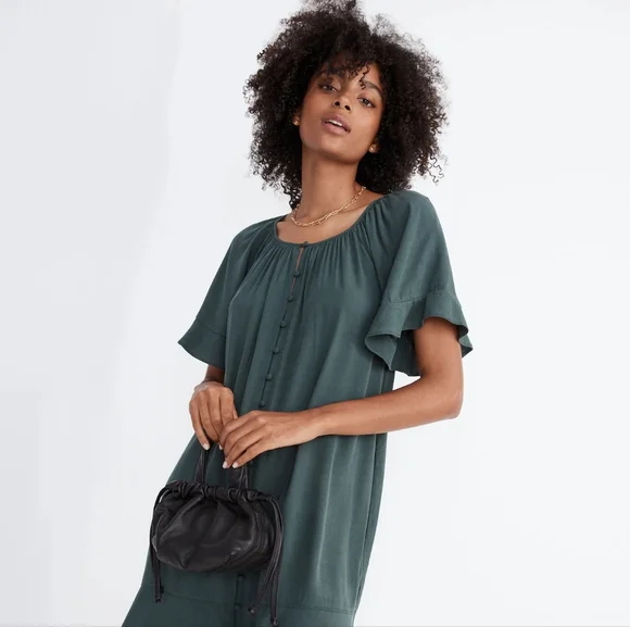 Madewell Mini Piazza Crossbody Bag in Black Leather - Picture 3 of 10